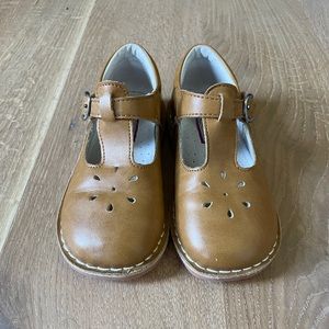 L’Amour T-Strap Shoes in Mustard - Sz 10